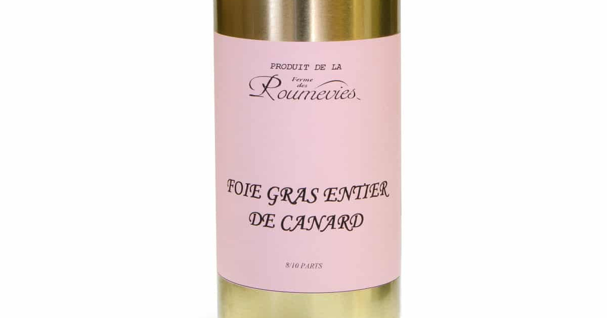Foie gras entier de canard fermier du Périgord 500 g boîte