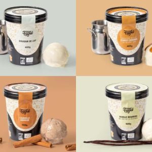 Glaces spéciales desserts aux pommes – 4 pots