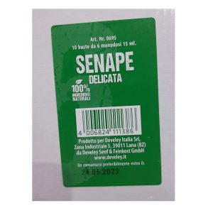 Develey Senape Delicata Ingrédients 100% Naturels Saveur Fine Moutarde, Sauce d&rsquo;Assaisonnement Sans Gluten Pack de 10 sachets composés de 6 monodoses de 15 ml