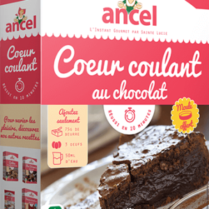Cœur coulant au chocolat Ancel